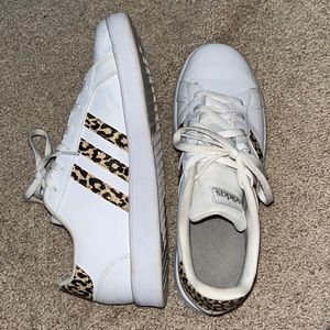 Cheetah print Adidas sneakers